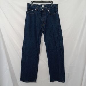 Dolce and Gabbana Jeans Men Size 38x34 Blue Button Fly EUC VTG Dark Baggy